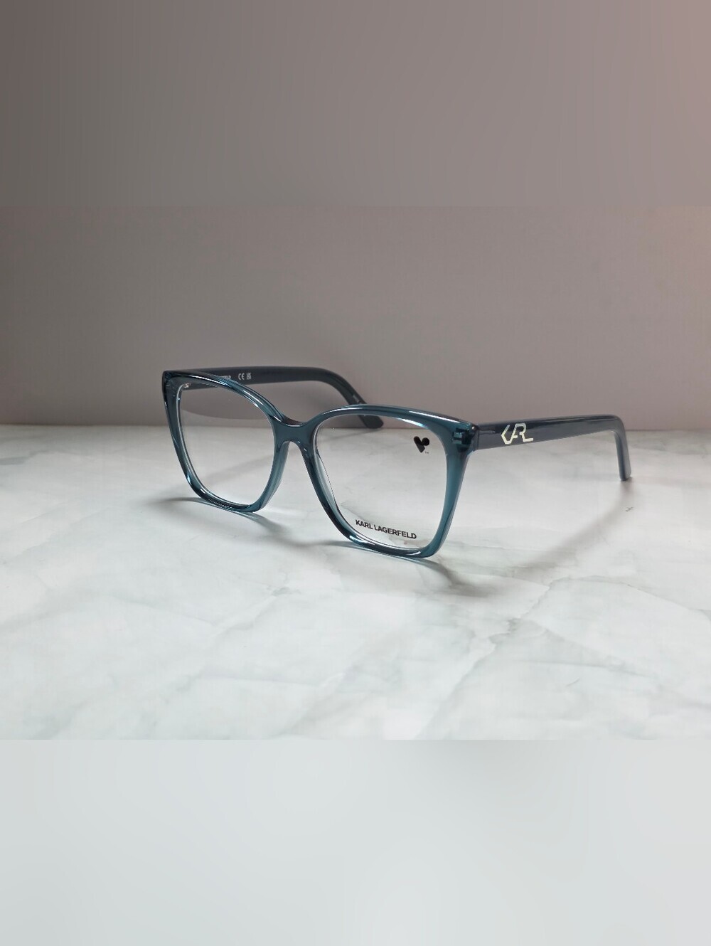 Karl Lagerfeld KL6050 425 Blue Transparent Cat Eye Eyeglasses